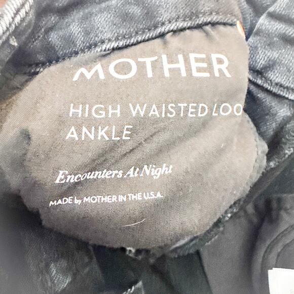 Mother High Waisted Looker Ankle Encounters At Night Denim Jeans Skinny Size 25 - Picture 6 of 10
